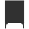 vidaXL 2 db fekete éjjeliszekrény 40 x 35 x 50 cm