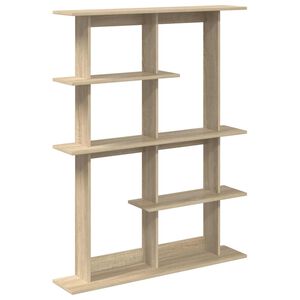 vidaXL Fali Polc Egys&eacute;g Barna 102 x 20 x 130 cm Szerelt Fa