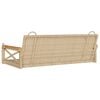 vidaXL b&eacute;zs polyrattan hintapad 109 x 62 x 40 cm