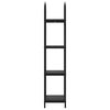vidaXL K&ouml;nyvespolc Fekete t&ouml;lgy 40 x 30 x 146 cm Faanyag