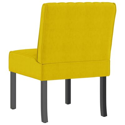 vidaXL sárga bársony szék