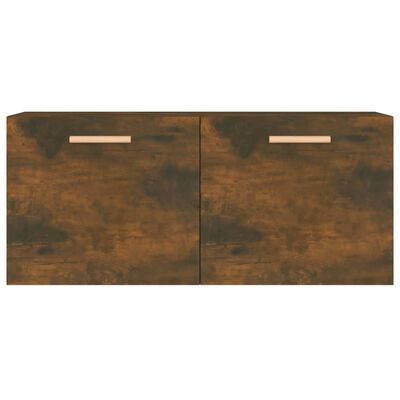 vidaXL füstös tölgy színű szerelt fa faliszekrény 80 x 35 x 36,5 cm