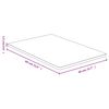 vidaXL bambusz asztallap 40 x 60 x 1,5 cm