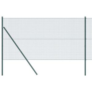 vidaXL Hegesztett dr&oacute;th&aacute;l&oacute;s ker&iacute;t&eacute;s talaj r&ouml;gz&iacute;t&eacute;s 50 x 1 m Z&ouml;ld H&aacute;l&oacute;