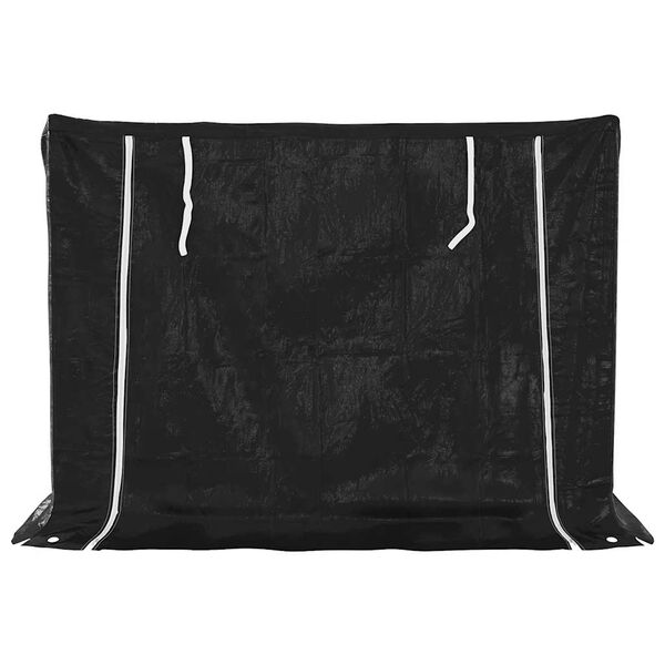 vidaXL Tűzifa &aacute;llv&aacute;ny esőv&eacute;dővel 151x80,5x110,5 cm horganyzott ac&eacute;l