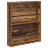 vidaXL Magazin &aacute;llv&aacute;ny polcokkal &Ouml;reg fa 60 x 12 x 70 cm Szerelt Fa