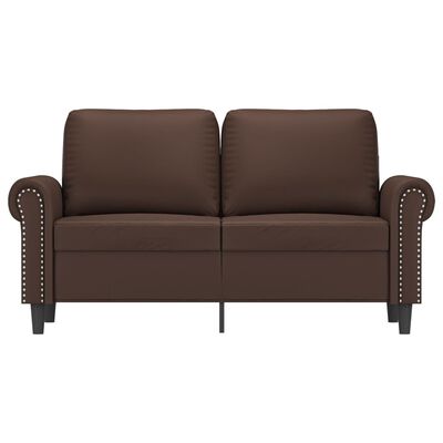 vidaXL 2 személyes barna műbőr kanapé 120 cm