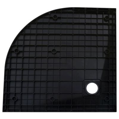 vidaXL fekete SMC zuhanytálca 90 x 90 cm