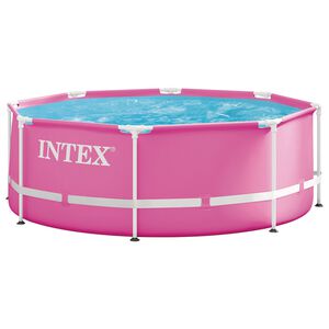 INTEX F&eacute;mv&aacute;zas, f&ouml;ld feletti medence 244 x 76 cm Kerek sz&aacute;m&aacute;ra