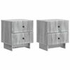 vidaXL &Eacute;jjeliszekr&eacute;ny fi&oacute;kkal 2 pcs Sz&uuml;rke Sonoma 43 x 34,5 x 47,5 cm
