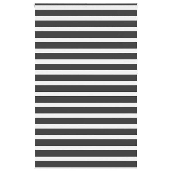 vidaXL zebraf&uuml;gg&ouml;nnyel fekete sz&ouml;vetsz&eacute;less&eacute;g 145,9 cm poli&eacute;szter