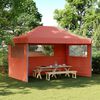 vidaXL Partys&aacute;tor 440 x 292 x 315 cm Terrakotta k&eacute;k kerettel