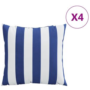 vidaXL 4 db k&eacute;k &eacute;s feh&eacute;r cs&iacute;kos sz&ouml;vet kisp&aacute;rna 60 x 60 cm