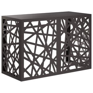 vidaXL L&eacute;gkondicion&aacute;l&oacute; Takar&oacute; Fekete 90 x 40 x 60 cm Ac&eacute;l