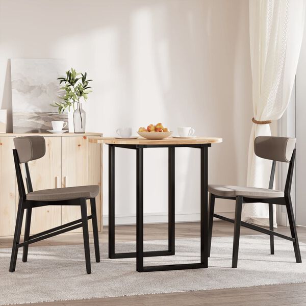 vidaXL kerek t&ouml;m&ouml;r ak&aacute;cfa asztallap &Oslash;80 x 2 cm