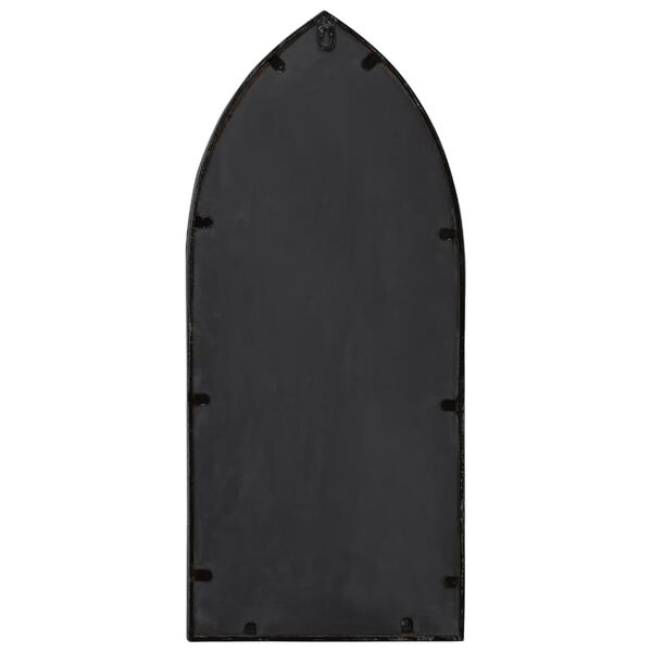 vidaXL fekete vas tükör beltéri használatra 70 x 30 cm