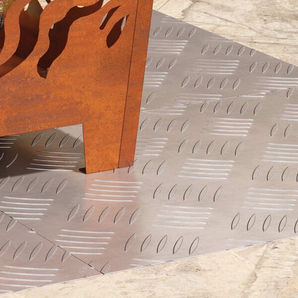 vidaXL R&aacute;csos lemezek 4 pcs Ez&uuml;st 50 x 40 cm Alum&iacute;nium