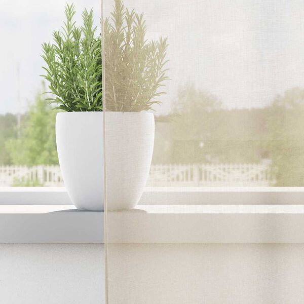 vidaXL 2 db kr&eacute;m sz&iacute;nű f&aacute;tyolf&uuml;gg&ouml;ny&ouml;k f&uuml;lecske tetej&eacute;vel 140x260 cm