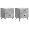 vidaXL &Eacute;jjeliszekr&eacute;ny 2 pcs Betonsz&uuml;rke 43 x 34,5 x 47,5 cm Szerelt Fa