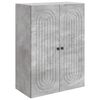 vidaXL Fali szekr&eacute;ny Betonsz&uuml;rke 66 x 34,5 x 90 cm Szerelt Fa