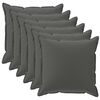 vidaXL P&aacute;rna huzat 6 db HOUTEN Antracitsz&uuml;rke 40 x 40 cm Poli&eacute;szter