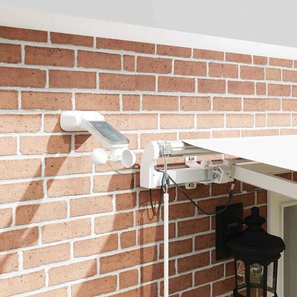 vidaXL Beh&uacute;zhat&oacute; napellenző Feh&eacute;r 500 &times; 350 cm Poli&eacute;szter &eacute;s f&eacute;m