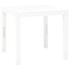 vidaXL feh&eacute;r műanyag kerti asztal 78 x 78 x 72 cm