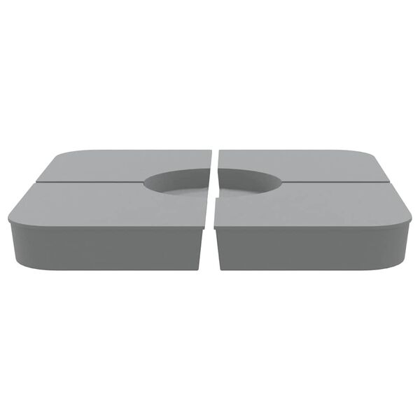 vidaXL 4 db napernyő alapk&eacute;szlet kereszt&aacute;llv&aacute;ny napernyőh&ouml;z 100 kg PP