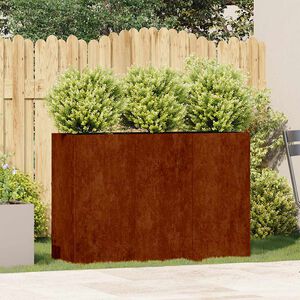 vidaXL &uuml;ltető rozsd&aacute;s 120x40x80 cm időj&aacute;r&aacute;s&aacute;ll&oacute; ac&eacute;lb&oacute;l