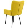 vidaXL 2 db sárga bársony étkezőszék