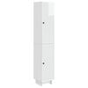 vidaXL Szekr&eacute;ny szett 2 pcs Magasf&eacute;nyű Feh&eacute;r 34,5 x 33 x 90 cm