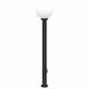 vidaXL oszlopl&aacute;mpa konnektorral 120 cm fekete IP44