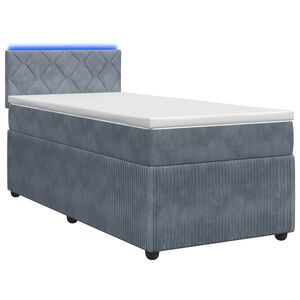 vidaXL Boxspring &aacute;gy matraccal S&ouml;t&eacute;tsz&uuml;rke 80 x 200 cm B&aacute;rsony