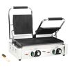 vidaXL dupla kontaktgrill rozsdamentes ac&eacute;lb&oacute;l 3600 W 57x30,5x20 cm