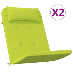 vidaXL Sz&eacute;kp&aacute;rn&aacute;k 2 db Oxford Sz&ouml;vet F&eacute;nyes z&ouml;ld 58 x 77 x 4,5 cm