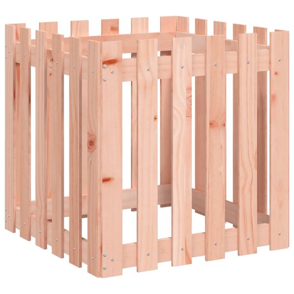 vidaXL t&ouml;m&ouml;r dugl&aacute;szfenyő n&ouml;v&eacute;nytart&oacute; l&eacute;ces kialak&iacute;t&aacute;ssal 60x60x60 cm