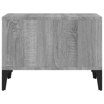 vidaXL szürke sonoma színű szerelt fa dohányzóasztal 60 x 50 x 36,5 cm