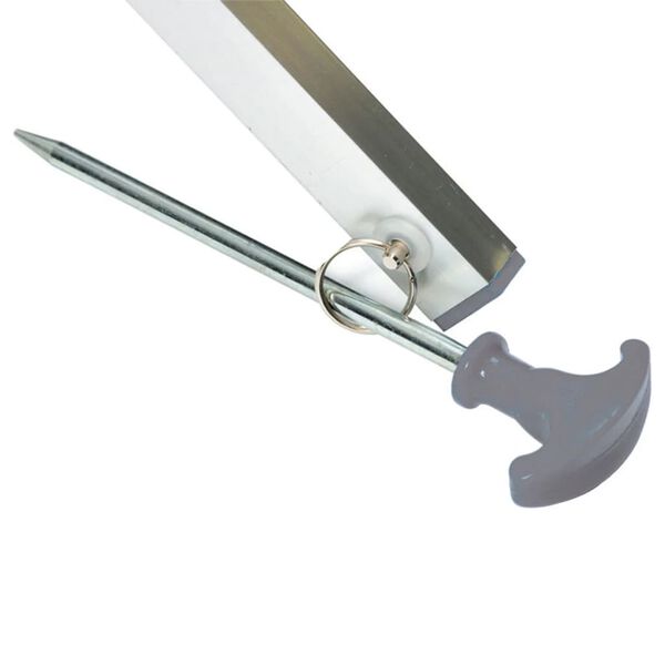 Bo-Camp 6415182 sz&uuml;rke alum&iacute;nium ruhasz&aacute;r&iacute;t&oacute; &aacute;llv&aacute;ny talppal 15 m