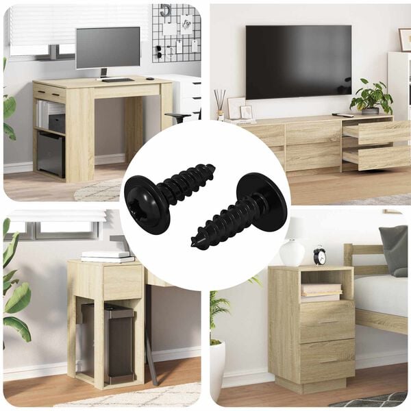 vidaXL &Ouml;nmenetes Sz&ouml;g 2 pcs Fekete 3,5 x 12 mm Vas