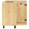 vidaXL Cabinet polcokkal SKI M&eacute;zes Barna 60 x 32 x 40 cm T&ouml;m&ouml;r fenyőfa