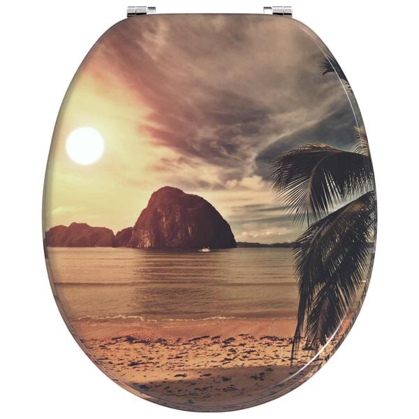 vidaXL WC &uuml;lőke Narancss&aacute;rga 44 x 38 cm MDF lap