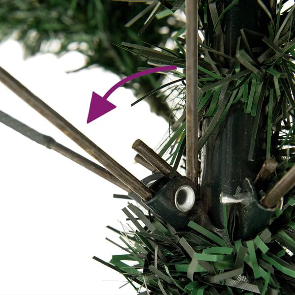 vidaXL PVC műkarácsonyfa állvánnyal 210 cm