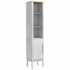 vidaXL F&uuml;rdőszobai magas szekr&eacute;ny FLORO Feh&eacute;r 35 x 30 x 160 cm