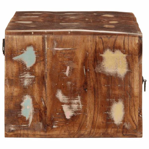 vidaXL tömör újrahasznosított falra szerelhető TV-szekrény 100x32x25cm