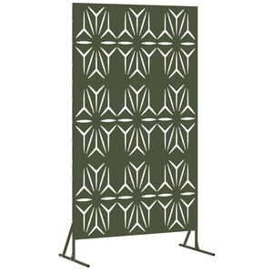 vidaXL Mag&aacute;nszf&eacute;ra K&eacute;pernyő 100 x 50 x 180 cm Ac&eacute;l Olajz&ouml;ld