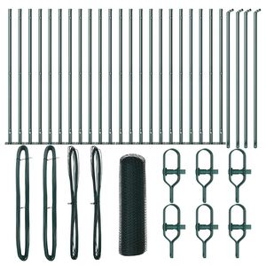 vidaXL Ker&iacute;t&eacute;soszlop Z&ouml;ld