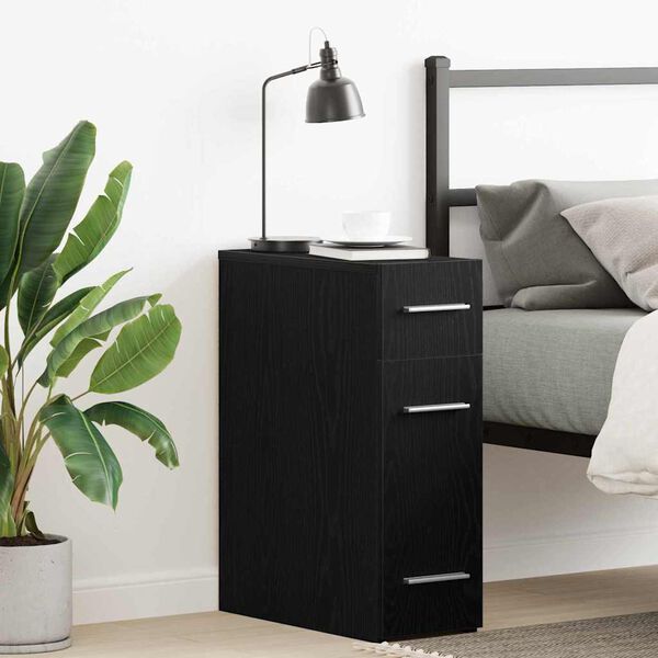 vidaXL Patik&aacute;rius szekr&eacute;ny Musta tammi 20 x 45.5 x 60 cm Faanyag