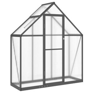 vidaXL antracitsz&uuml;rke alum&iacute;nium melegh&aacute;z alapv&aacute;zzal 169 x 58 x 195 cm