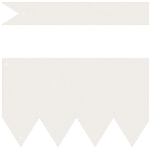 vidaXL Fűszeg&eacute;lyez&eacute;s 30 pcs Feh&eacute;r 100 x 0.05 x 20 cm