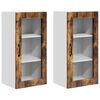 vidaXL Fali &uuml;veges szekr&eacute;ny LUCCA 2 pcs F&uuml;st&ouml;s T&ouml;lgy 40 x 31 x 80 cm